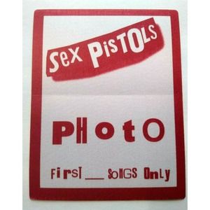 Sex Pistols Punk Rock Music Backstage Pass Original 1996 Reunion Concert Tour